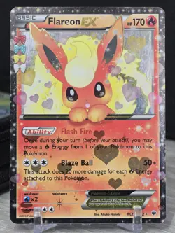 Pokemon Card TCG Flareon EX RC6/RC32 Generations: Radiant Collection Holo 2016 - Image 5