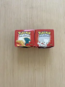 Vintage Pokemon 23K Gold-Plated BK Trading Card Charizard & Mewtwo Box Only Used - Image 1