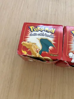 Vintage Pokemon 23K Gold-Plated BK Trading Card Charizard & Mewtwo Box Only Used - Image 2
