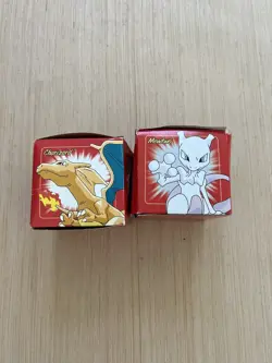 Vintage Pokemon 23K Gold-Plated BK Trading Card Charizard & Mewtwo Box Only Used - Image 5
