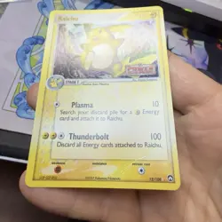 Pokemon Raichu 12/108 EX Power Keepers Reverse Holo Stamped 2007 DAMAGED CREASE - Image 4