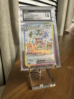 Pokemon Scarlet & Violet Surging Sparks Palossand EX #221/191 CGC 10 - Image 1