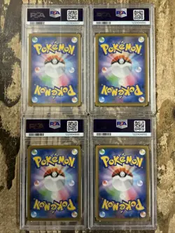 Pokemon Pikachu Japanese V-UNION 25TH Anniversary Collection Set Psa 10 Used - Image 2