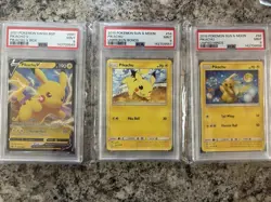 2019 POKEMON SUN & MOON UNIFIED MINDS, Unbroken Bonds, & Promo #56 PIKACHU PSA 9 - Image 1
