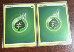2x 2020 Grass Energy Champions Path Pokemon Reverse Holo Foil NM - Image 1