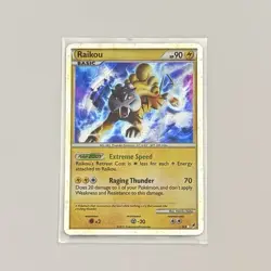 Raikou (Shiny) SL9 Call of Legends Holo MP Pokemon TCG - Image 1