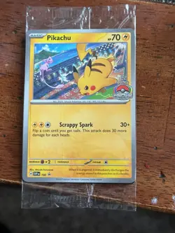 SEALED Pikachu 190 Scarlet & Violet World Championship Promo Card Pokemon Card - Image 1