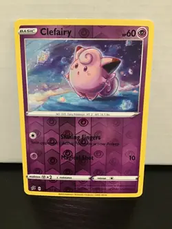 Clefairy 074/192 Pokemon Rebel Clash Common Reverse Holo - Image 1