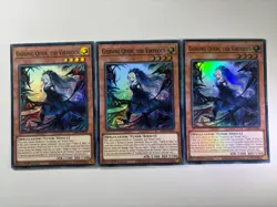 3 x Guiding Quem, the Virtuous RA04-EN043 Super Rare 1st Edition YuGiOh Playset - Image 1