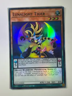 Lunalight Tiger RA04-EN020 Super Rare 1st Edition YuGiOh Card - Image 1