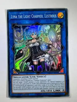 Lyna the Light Charmer, Lustrous RA04-EN081 Super Rare 1st Ed YuGiOh Card - Image 1