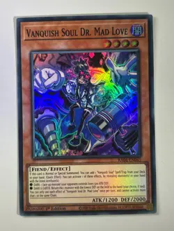 Vanquish Soul Dr. Mad Love RA04-EN045 Super Rare 1st Edition YuGiOh Card - Image 1