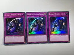 3 x Different Dimension Ground RA04-EN101 Super Rare 1st Edition YuGiOh Playset - Image 1