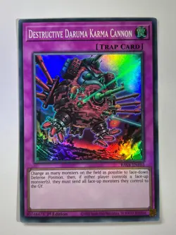 Destructive Daruma Karma Cannon RA04-EN103 Super Rare 1st Edition YuGiOh Card - Image 1