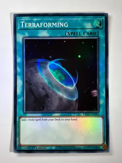 Terraforming RA04-EN084 Super Rare 1st Edition YuGiOh Card - Image 1