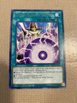 Yu-Gi-Oh! cyber energy shock mont rare 1st ed LED-EN034 - Image 1