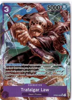 Trafalgar Law (Alternate Art) (069) OP05-069 Awakening of the New Era Foil - Image 1