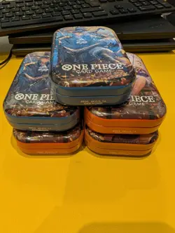 5x One Piece Tin Pack Set Vol 2 | TS-02 OP-13 | Factory Sealed | Bandai - Image 2