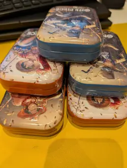 5x One Piece Tin Pack Set Vol 2 | TS-02 OP-13 | Factory Sealed | Bandai - Image 3