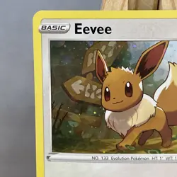 Eevee - SWSH095 Battle Styles Black Star Promo Pokemon Card LP with SWIRL - Image 2