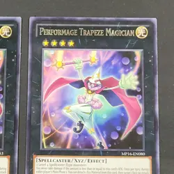 Yugioh TCG - 2x Performage - Trapeze Magician- CORE-EN053 MP16-EN080 NM 1st 2016 - Image 4