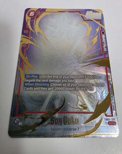 RARE-Dragon Ball Super Card Game Son Goku FB04-129 SCR Fusion World - Image 5