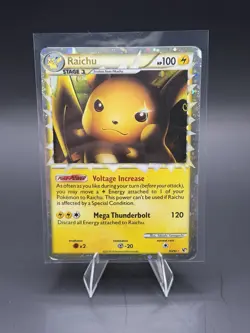 Pokemon TCG Raichu Holo Prime Card 83/90 Undaunted Set - Image 1