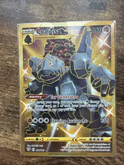 Pokemon TCG Coalossal Darkness Ablaze Holo Card 198/189 Secret Rare - Image 1