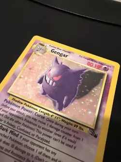 Pokemon Gengar Fossil Holo Rare Card 5/62 80 HP English 1999 WOTC Vintage - Image 3