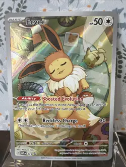 Pokemon Eevee TCG Scarlet & Violet Black Star Promo Card 173 Prismatic NM - Image 1