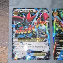 Pokemon M Scizor EX Mega Evolution Foil Cards XY BREAKpoint Lot of 2 - Image 5