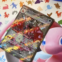 Pokemon TCG Charizard EX SVP 074 Promo Card, Paldean Fates - Image 1