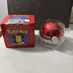 VTG Pokemon POLIWHIRL 23K Gold Plated Trading Card 1999 Burger King Promo SEALED - Image 1