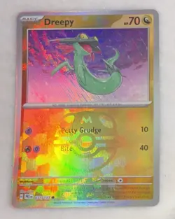 Pokemon Dreepy Prismatic Evolutions Card 071/131 Masterball Reverse Holo TCG - Image 1