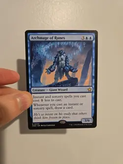 1x Archmage Of Runes NM Foundations Rare Magic The Gathering Card MTG EDH - Image 1
