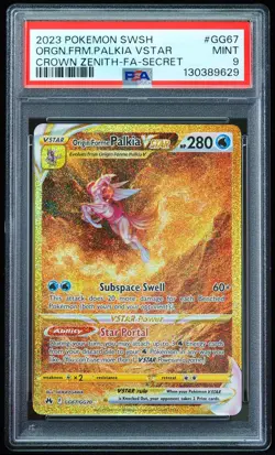 2023 Origin Form Palkia VSTAR #GG67 Crown Zenith PSA 9 Pokemon Card - Image 1