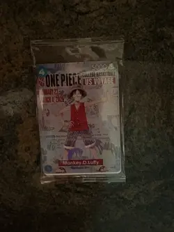Monkey.D.Luffy College Basketball US Voyage P-055 One Piece Promotion Cards Foil - Image 1