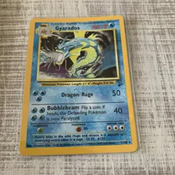 Pokemon Gyarados Holo Rare TCG Card Base Set 6/102 Near Mint Condition - Image 1