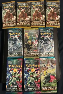 Pokemon Card sealed Booster Pack lot of 10 Korean Eevee Heroes Triplet Beat Clay - Image 1