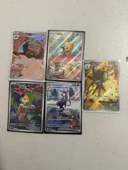 Black Bolt White Flare Holo Card Set of 5! All Illustration Rares - Image 1