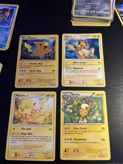 Pokemon TCG Pikachu Raichu XY Promo 2009 2016 Basic English Card Lot (4) - Image 1