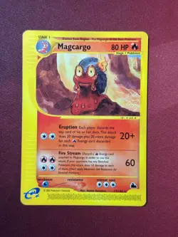 MAGCARGO 17/144 Skyridge NON-HOLO rare E-Series / E-Reader Pokemon TCG card NM+ - Image 1