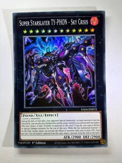 Super Starslayer Ty-Phon - Sky Crisis RA04-EN072 Super Rare 1st Edition Card NM - Image 1