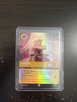 Aurora - Holding Court (Epic) 206/204 Fabled Holo 2025 Disney Lorcana Card NM - Image 1