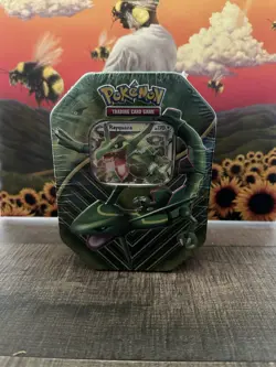 2017 Pokemon TCG Rayquaza Battle Origins Tin Sealed. - Image 1