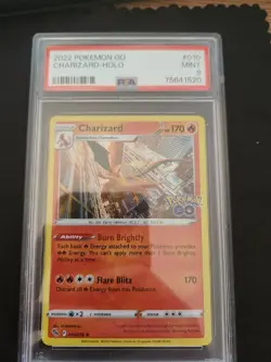 PSA 9 Pokemon TCG Charizard Pokemon GO 010/078 Holo Holo Rare - Image 1