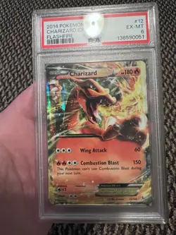 PSA 6 Pokemon 2014 XY Flashfire Charizard EX #12 - Image 1