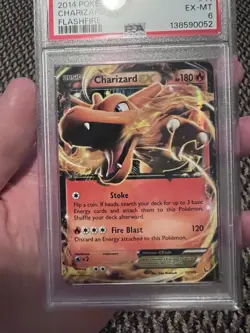PSA 6 Pokemon 2014 XY Flashfire Charizard EX #11 - Image 1