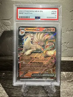 🔥NINETALES EX 038🔥 Pokemon 151 Scarlet & Violet 💎PSA 9 Mint💎 - Image 1