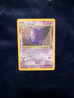 Gengar 5/62 Fossil Holo Pokemon 1999 - Image 1